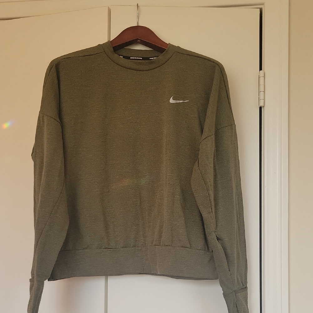 Nike Women's Olive Crewneck Sweater